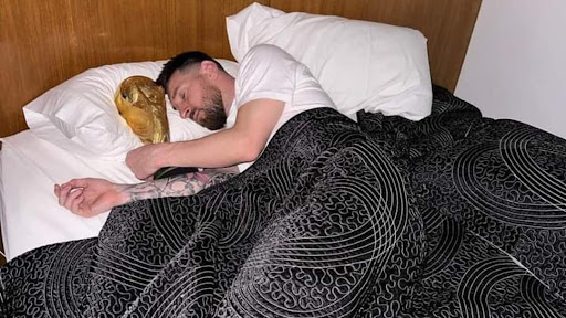 Messi slept at night holding the World Cup trophy